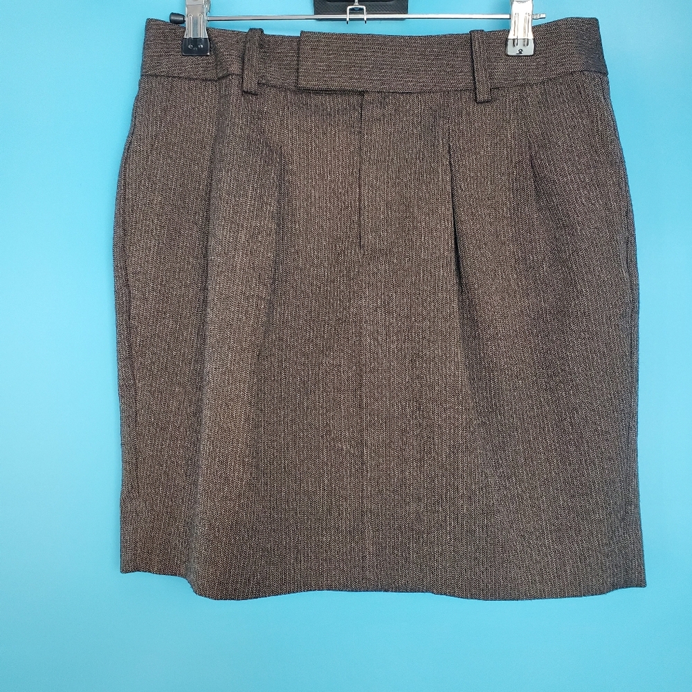 GAP Mini Skirt Size 0 Brown Wool Blend